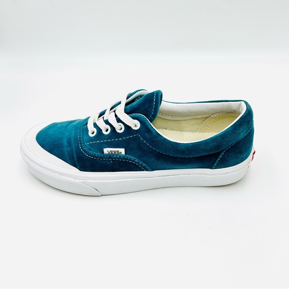 Vans shoes Era TC Velvet Sneakers blue classic rubber sole Women Size 7.5 - Picture 6 of 10